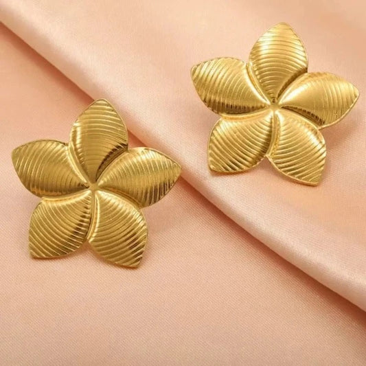 Arete Flor Vintage Dorada